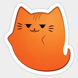 Ghost Furrriends - Orange Sticker